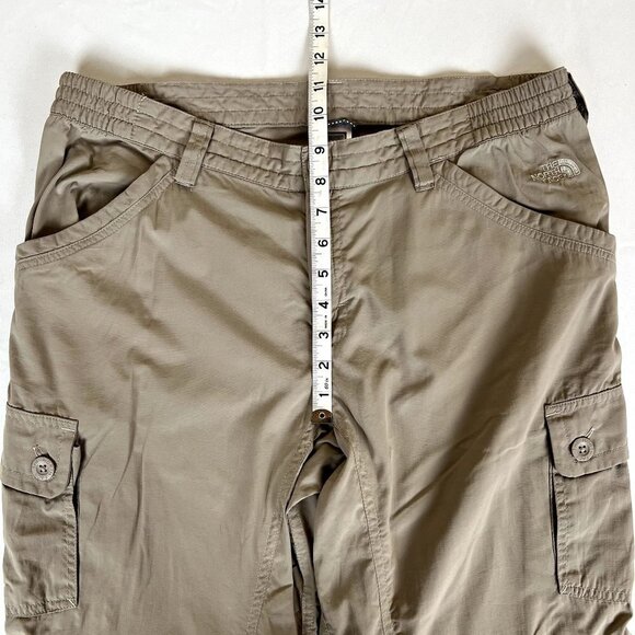 The North Face Woman 12 Nylon Zipper Convertible Pants/Shorts Hiking Fishing - Picture 5 of 10
